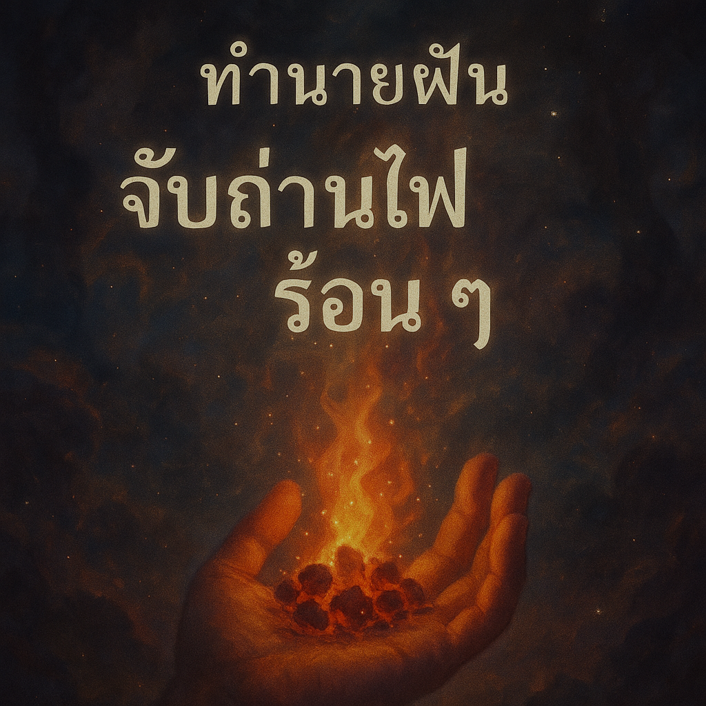 ทำนายฝัน จับถ่านไฟร้อนๆ